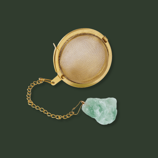 Crystal Ball Infuser on chain (Fluorite Green)