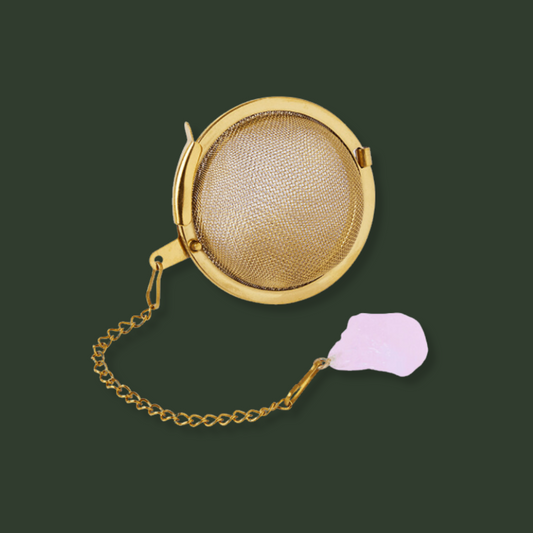 Crystal Ball Infuser on chain (Rose Quartz)