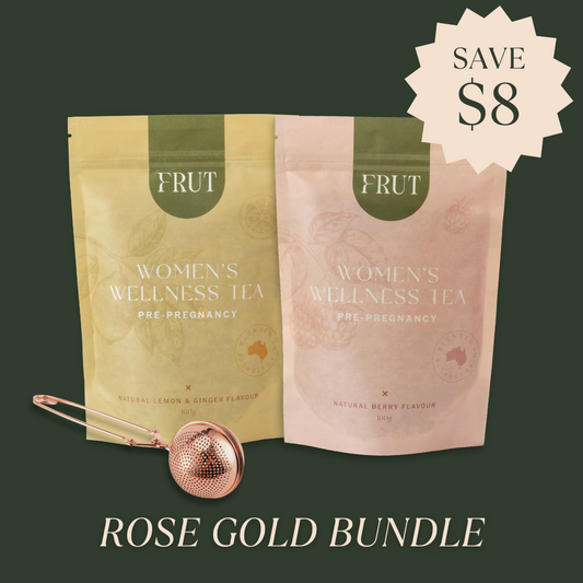 Pre-pregnancy Tea ROSE GOLD BUNDLE