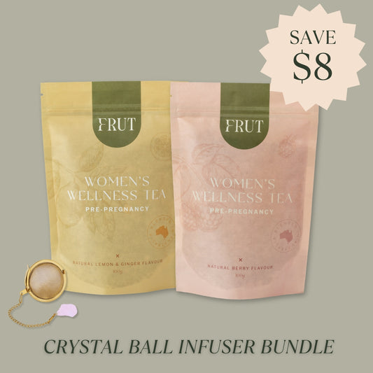 Crystal ball infuser BUNDLE (Rose quartz)