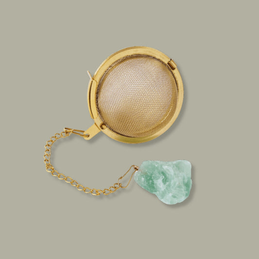 Crystal Ball Infuser on chain (Fluorite Green)