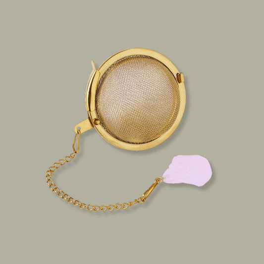 Crystal Ball Infuser on chain (Rose Quartz)